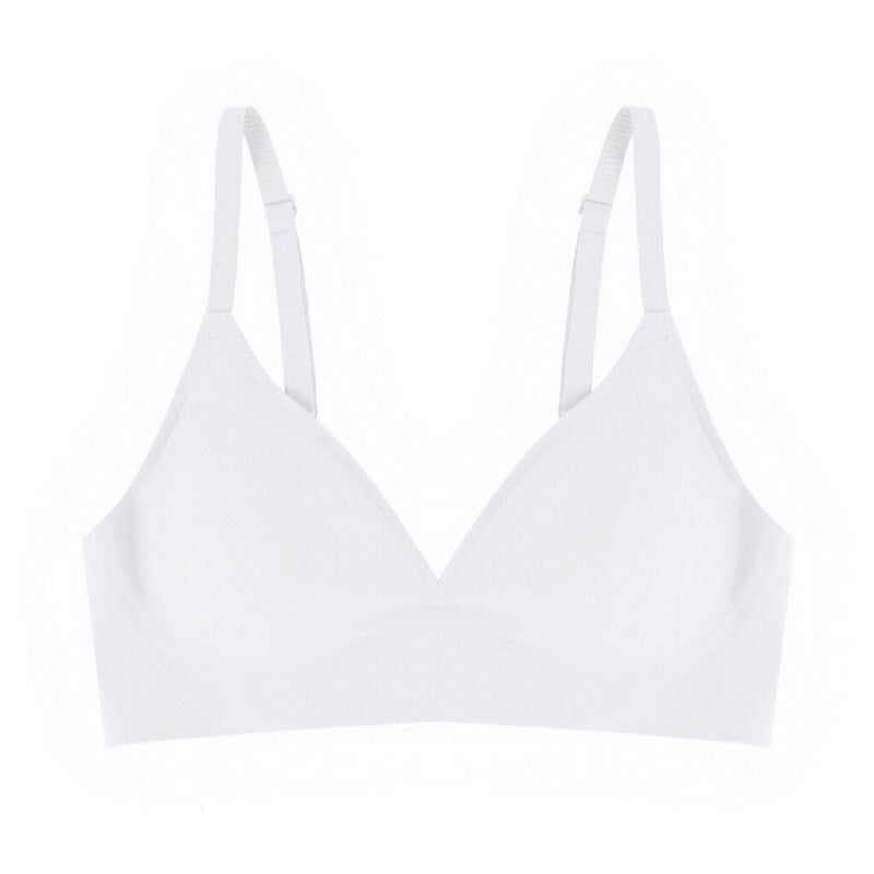 Small Breasts Lady Small Breasts Push up Wireless Seamless Chest Flattering Bra Cartoon Chest