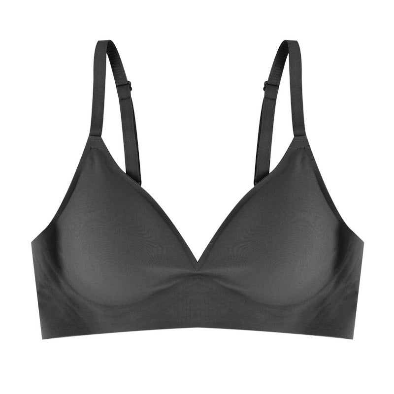 Small Breasts Lady Small Breasts Push up Wireless Seamless Chest Flattering Bra Cartoon Chest