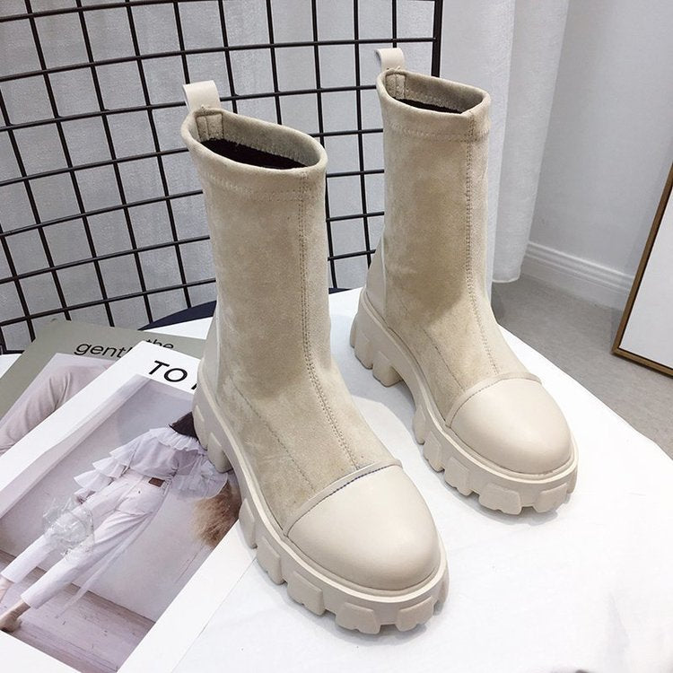 Trifle Bottom Single Boot Retro Fashion Short Boots