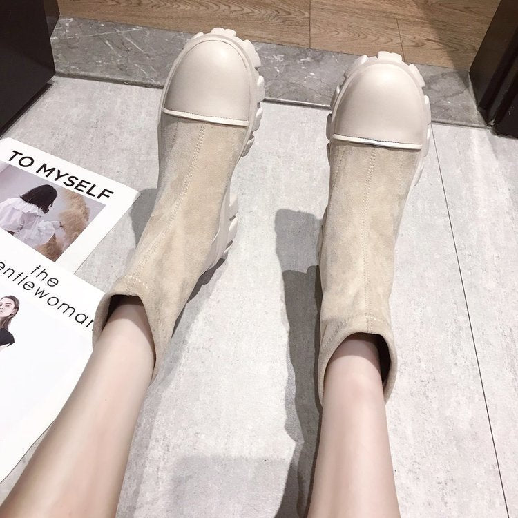 Trifle Bottom Single Boot Retro Fashion Short Boots