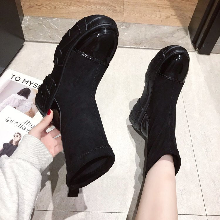 Trifle Bottom Single Boot Retro Fashion Short Boots