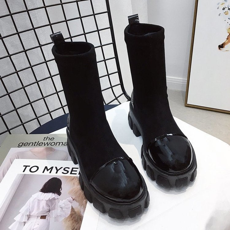 Trifle Bottom Single Boot Retro Fashion Short Boots