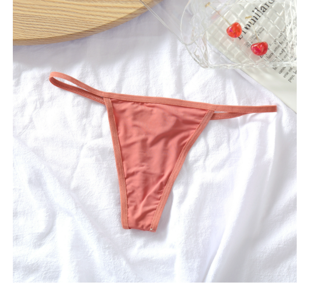Women's Low Waist Cotton T-Shape Thong Panties