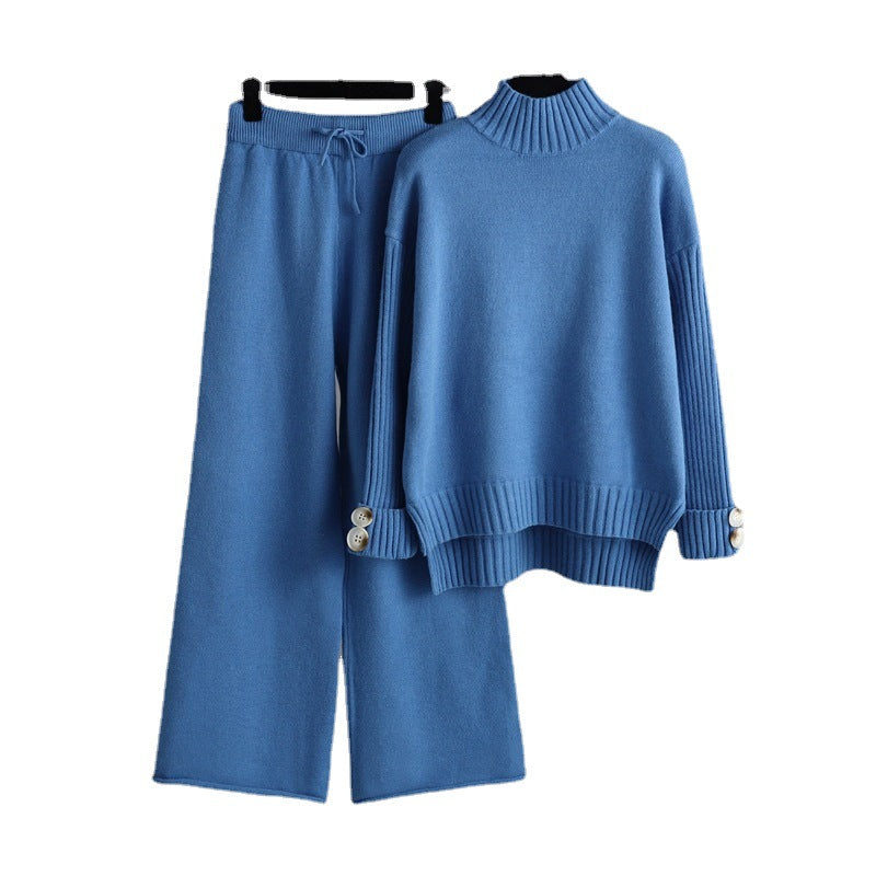 Autumn Winter Knitting Suit Women Trendy Loose two piece set