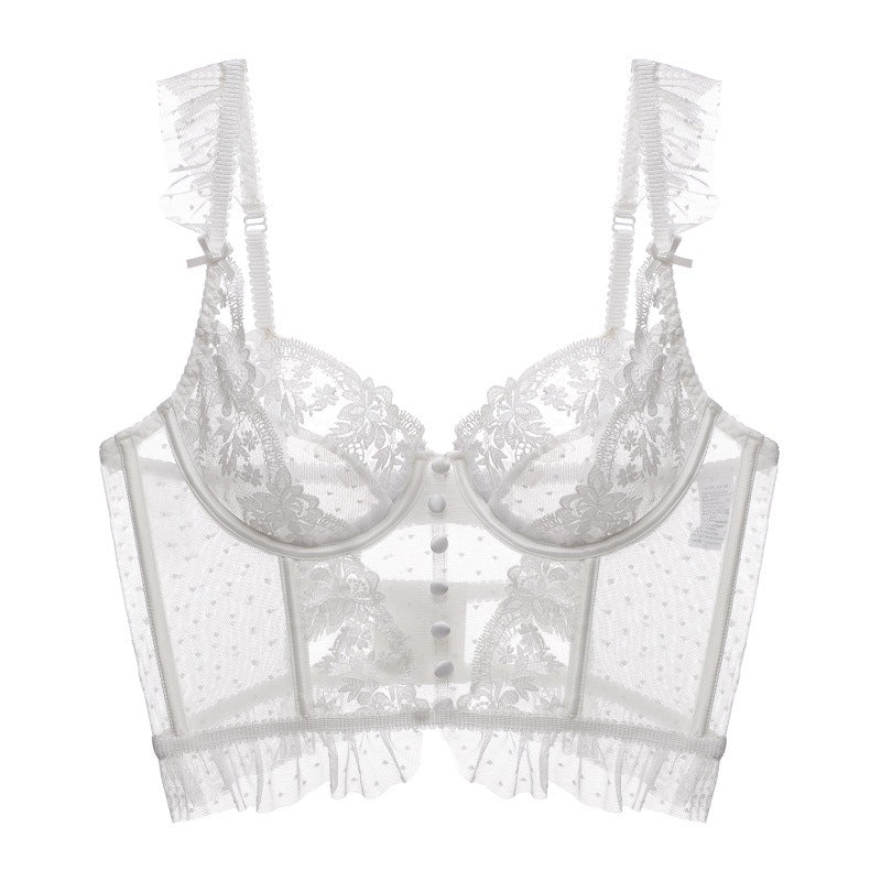 Corset Corset Embroidery Lace Sexy Bra