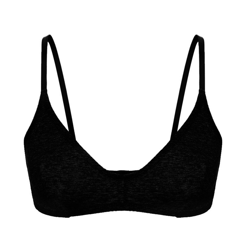 s Thin Bra Push up Small Size Sexy French Triangle Cup Seamless Invisible Girl Student Bra