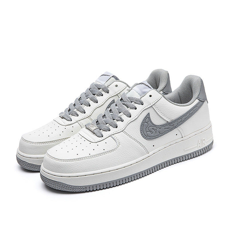 Putian Factory Air Force No. 1 AF1 Men&#039;s And Women&#039;s Same Low-top Board Shoes Aj Men&#039;s Shoes Milk Coffee All White Chameleon Women&#039;s Shoes