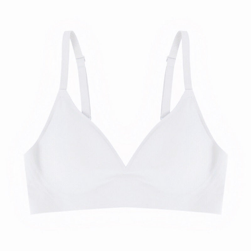 Small Breasts Lady Small Breasts Push up Wireless Seamless Chest Flattering Bra Cartoon Chest