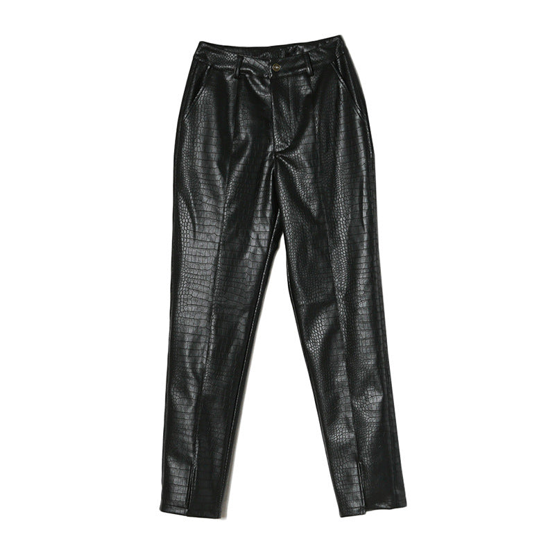 sexy Faux Leather Pants Trousers