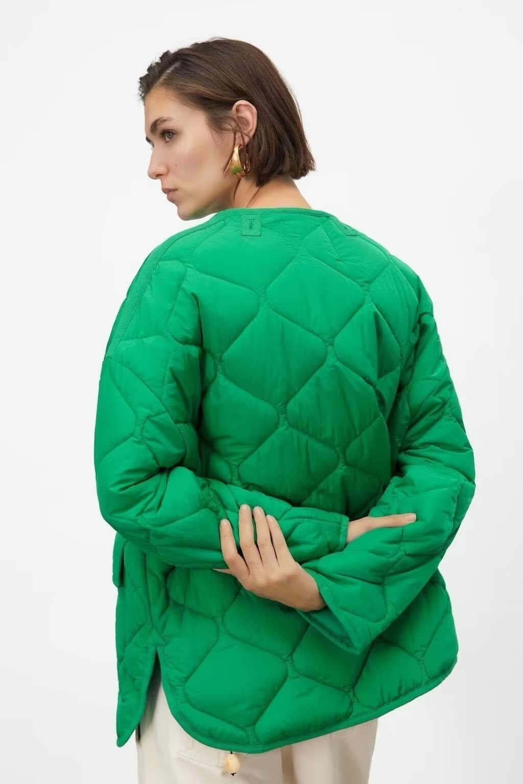 Autumn Winter Women Retro Casual Loose Slimming Cotton Coat Jacket Cotton Padded