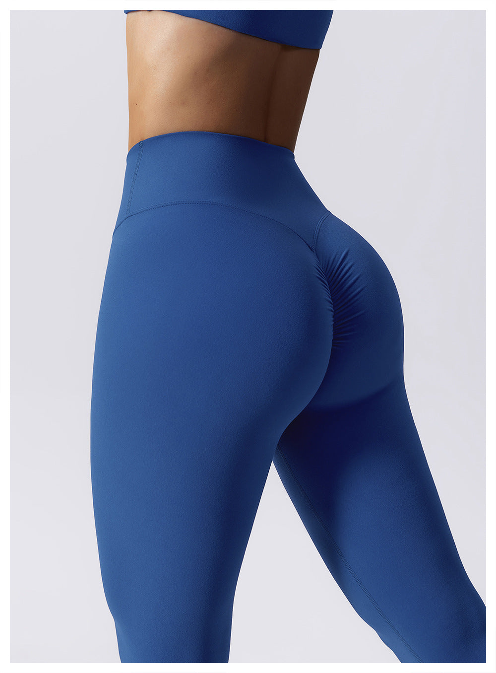 Drawstring Belly Contracting Nude High Waist Yoga Pants