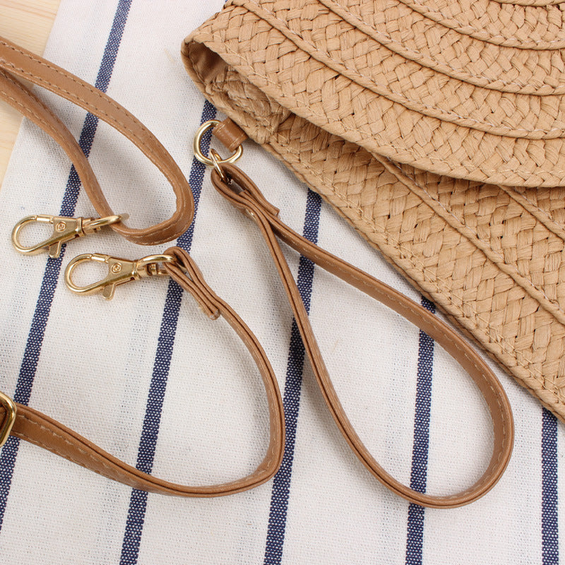 Simple Handmade Paper Braid Straw Bag Multi-Purpose 9