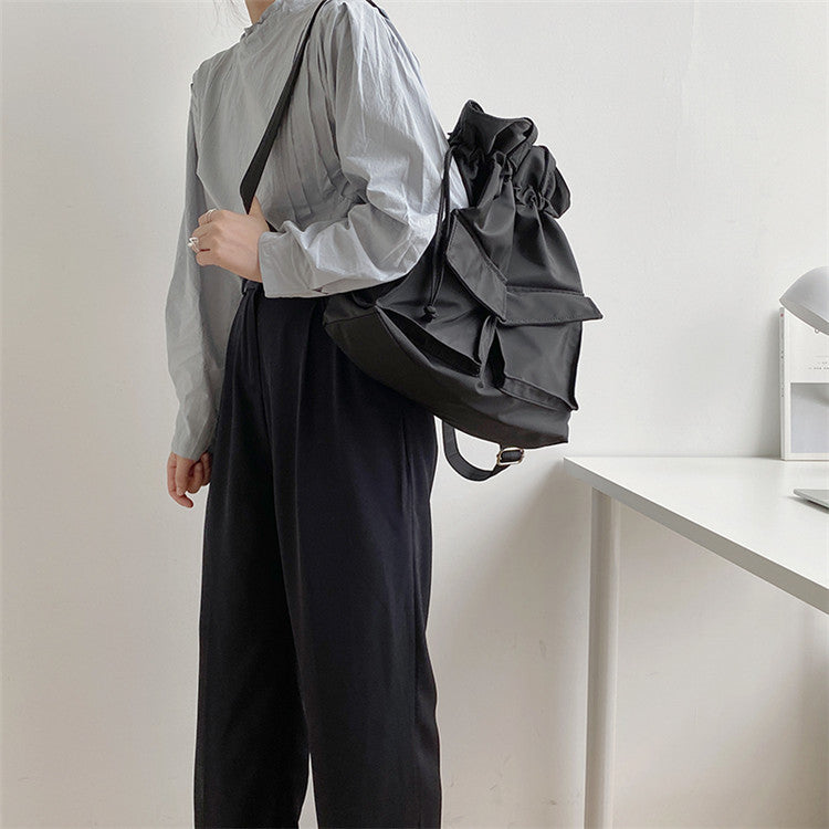 Shoulder Bag Student Backpack Large Capacity Nylon Handbag