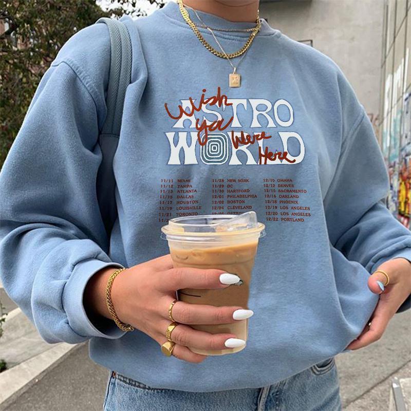 Women Clothing Letter Graphic Print Casual Long-Sleeved Sweater for Women