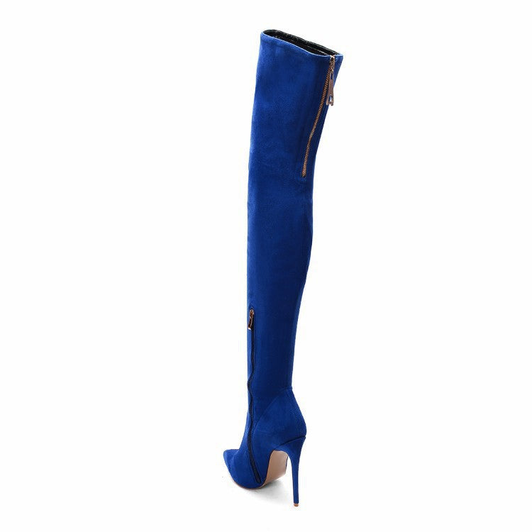 Fashion Stretch Pointy Toe High Heel Over-the-knee Boots
