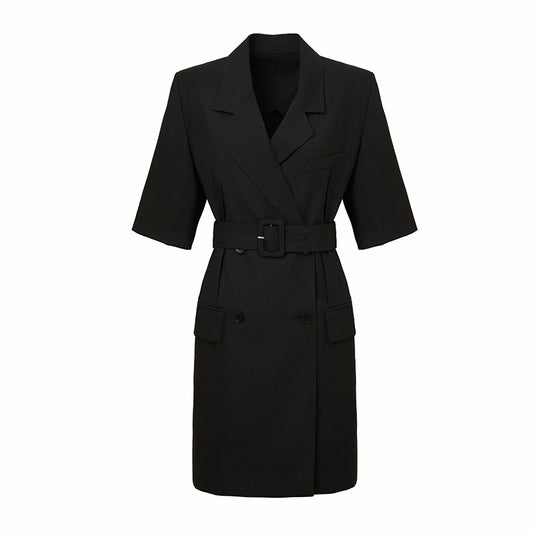Office Suit Dress Spring Summer Waist Controlled Mid Length Dress Women