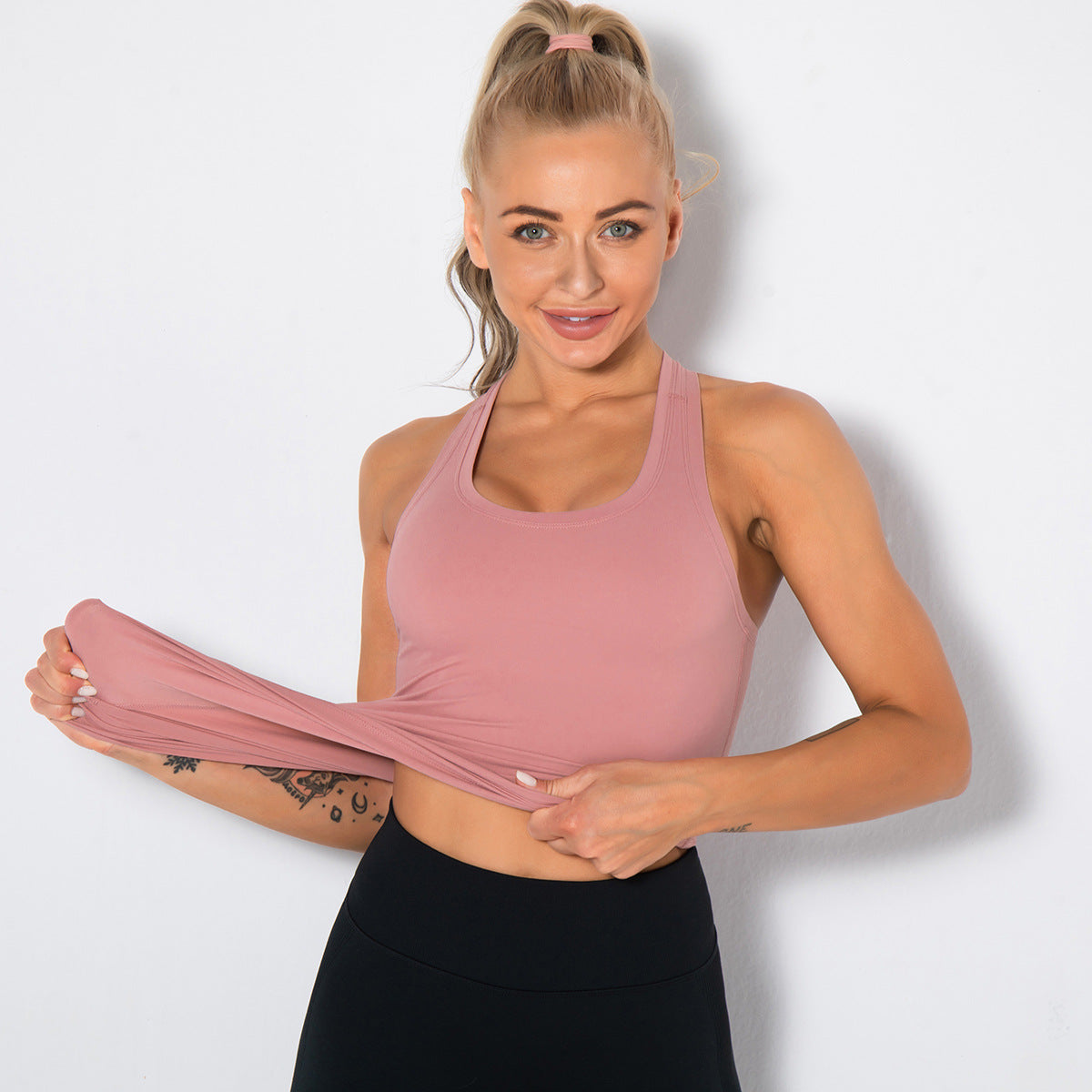 Yoga Exercise Vest Women Stretch Skinny Long H Shaped Beauty Back Top Fitness Yoga Clothes
