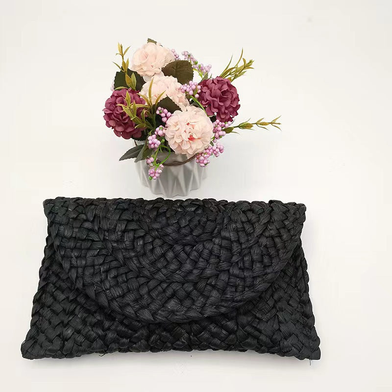 Women Large Capacity Clutch Hand-Woven Bag