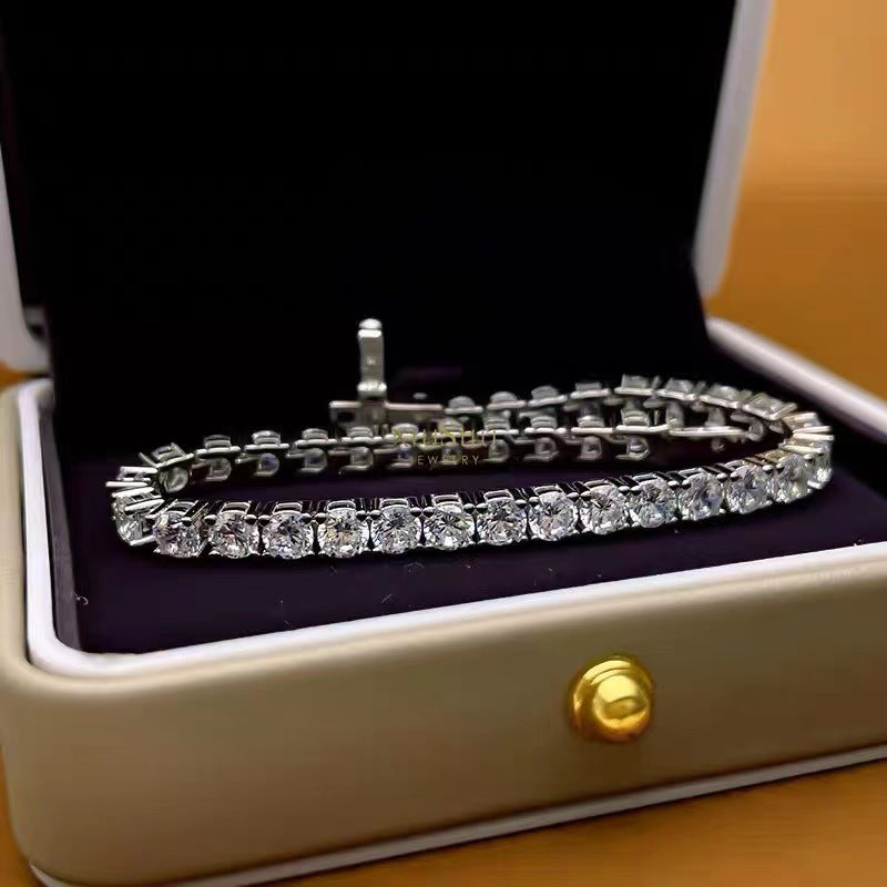 New High Carbon Diamond Bracelet Women