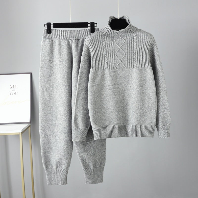 Half Turtleneck Winter Casual Loose Sweater for Women