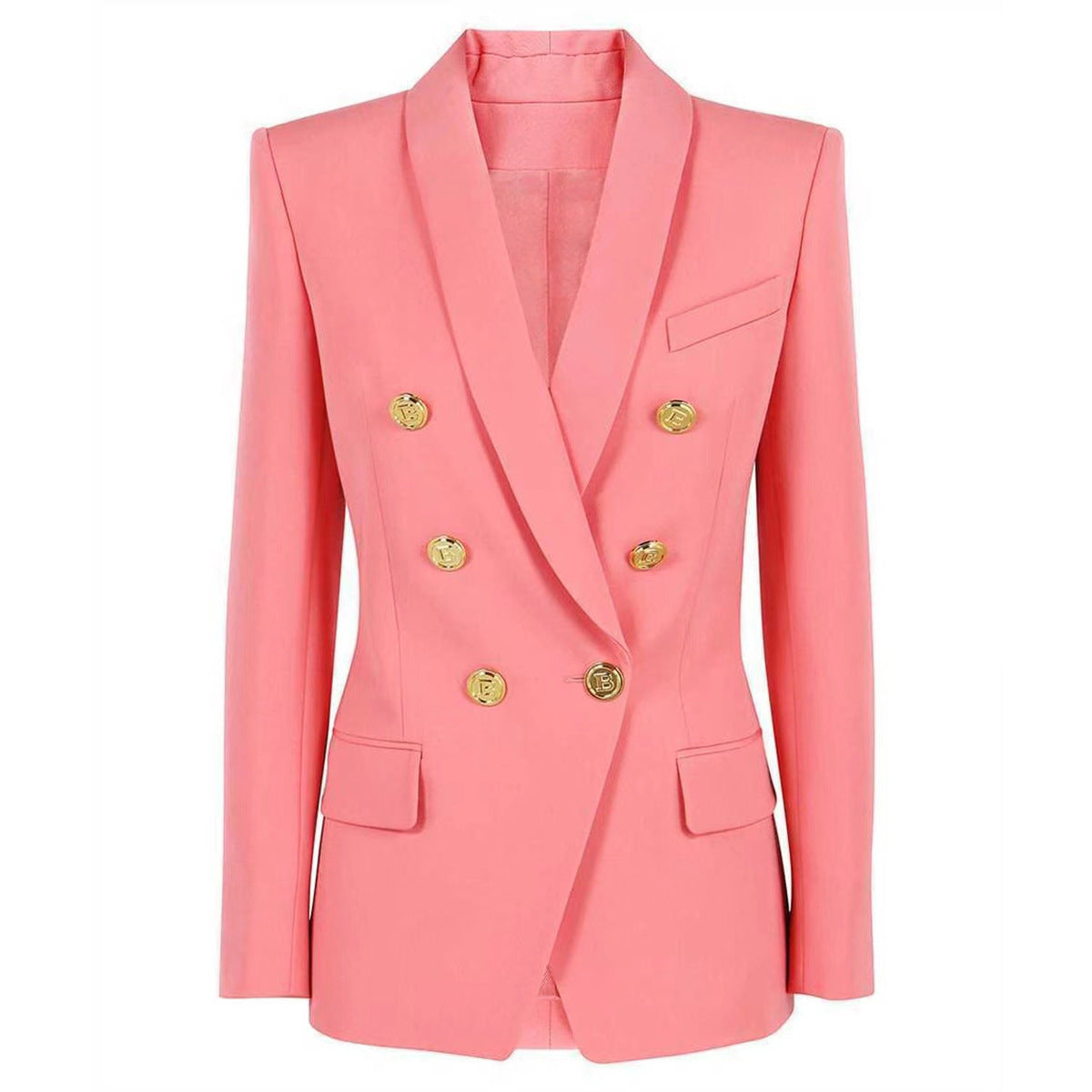 Spring Autumn Advanced Women  Blazer Classic Green Collar Blazer High Quality