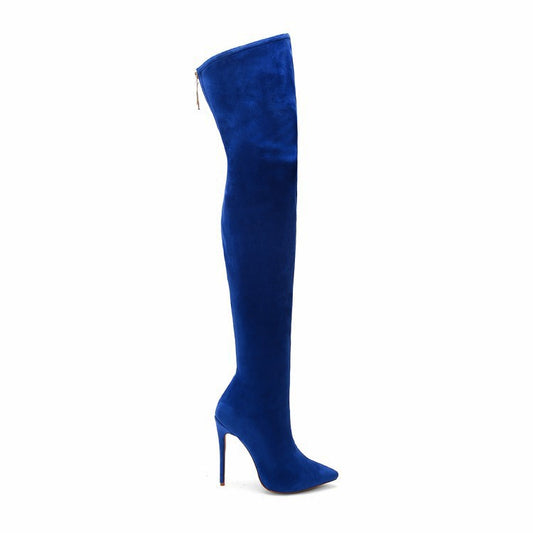 Fashion Stretch Pointy Toe High Heel Over-the-knee Boots