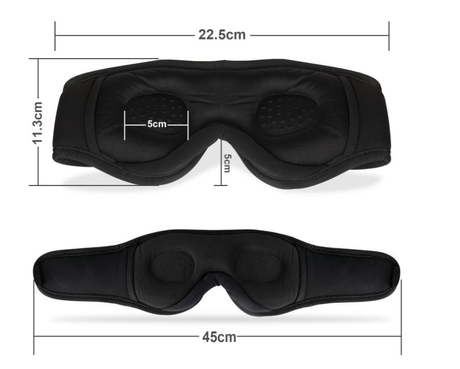 Bluetooth Music Eye Mask Wireless 3D Headset Smart
